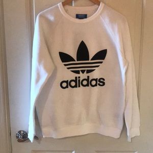 NWT white and black Adidas sweatshirt